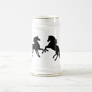 Jarra De Cerveza Couple Horse Beer Stein Gift