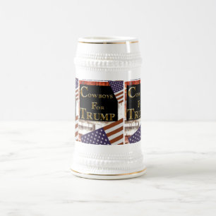 JARRA DE CERVEZA COWBOYS PARA TRUMP