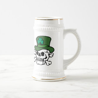 Jarra De Cerveza Cráneo irlandés Stein