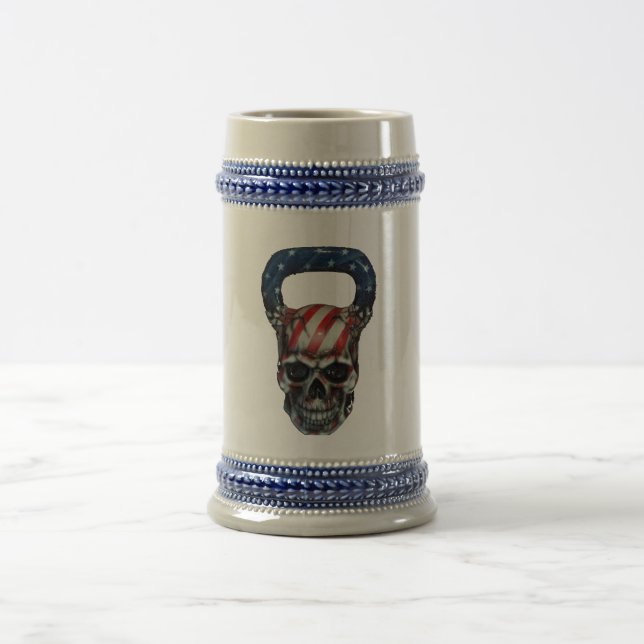 Jarra De Cerveza Cráneo Stein de Kettlebell (Centro)