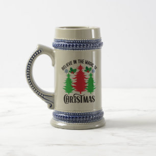 Jarra De Cerveza Cree en la Magia de la Navidad-82309