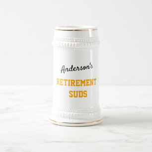 Jarra De Cerveza Cualquier Jubilación de Nombre Suele A Guión Neg