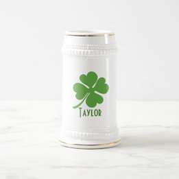 Jarra De Cerveza Cuatro Leaf Clover Lucky