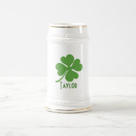 Jarra De Cerveza Cuatro Leaf Clover Lucky