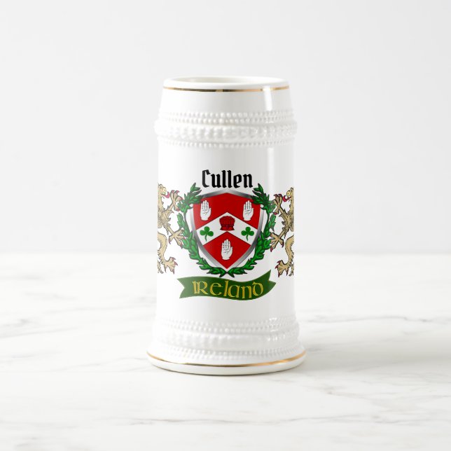 Jarra De Cerveza Cullen/O'Cullen Irish Shield Beer Stein (Centro)