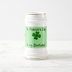 Jarra De Cerveza Cumpleaños del día del St Patricks
