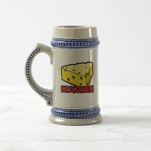 Jarra De Cerveza Cuña de queso de Wisconsin (Izquierda)