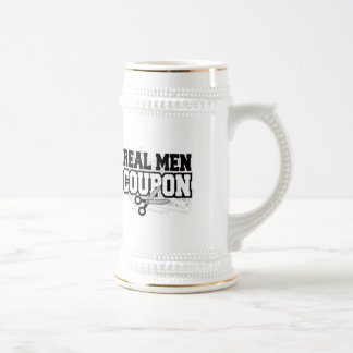 Jarra De Cerveza Cupón real de los hombres