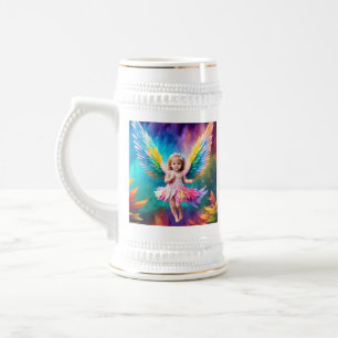 Jarra De Cerveza Cute Baby Angel Wings Art-38424