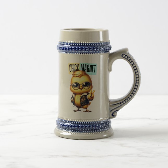 Jarra De Cerveza Cute Chick Magnet Funny Easter-54546 (Derecha)