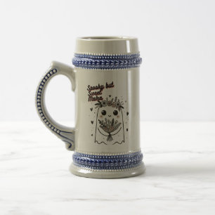 Jarra De Cerveza Cute Ghost Mom – Spooky Sweet Mother's Day Art