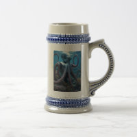 Cyber Octopus azul mano izquierda