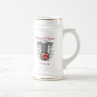 Jarra De Cerveza Dama de honor medieval renacentista vintage león