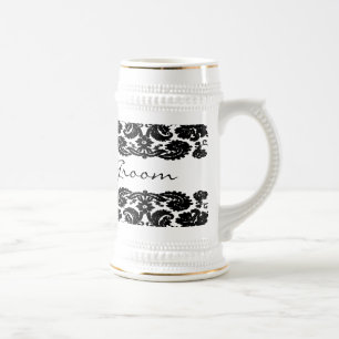 Jarra De Cerveza Damask Black Stein