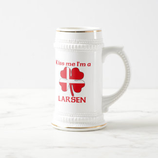 Jarra De Cerveza Daneses personalizada me besan que soy Larsen