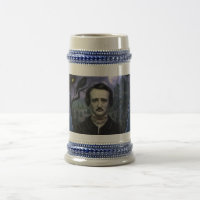 Jarra de cerveza de arte gótico Edgar Allan Poe Cu