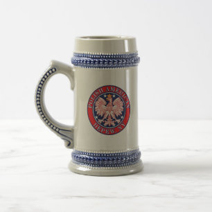 Jarra De Cerveza Depew New York Águila Polaca
