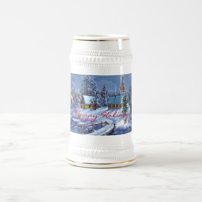 Jarra De Cerveza Día de fiesta feliz Stein (Centro)