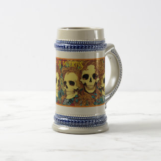 Jarra De Cerveza Día de los Muertos cerveza stein