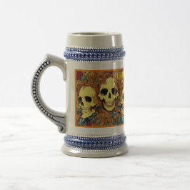 Jarra De Cerveza Día de los Muertos cerveza stein