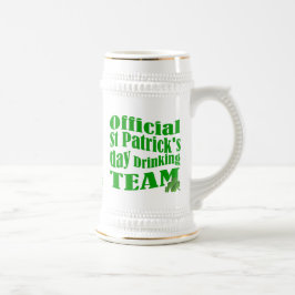 Jarra De Cerveza Día de San Patricio Irlandés personalizado