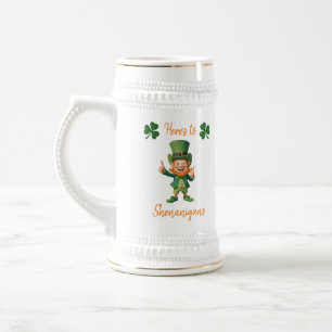 Jarra De Cerveza Día de San Patricio-Leprechaun-