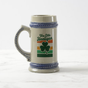 Jarra De Cerveza Día de San Patricio Pequeño Hooligan Divertido