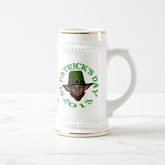 Jarra De Cerveza Día personalizado de San Patricio (Derecha)