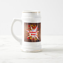 Jarra De Cerveza Día Rústico del Padre