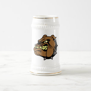 Jarra De Cerveza Dibujo animado inglés del bulldog