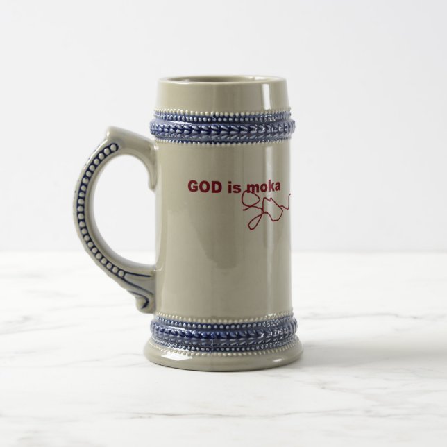 Jarra De Cerveza Dios es amor de Moka (Izquierda)