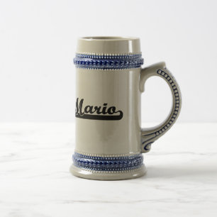 Jarra De Cerveza diseño conocido retro clásico de Mario