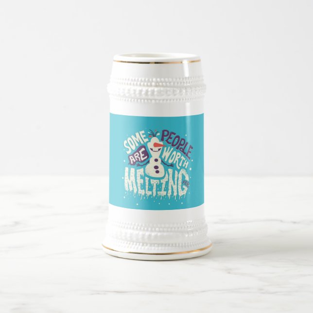 Jarra De Cerveza Diseño de muñeco de nieve  (Centro)