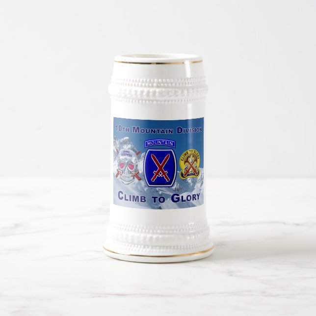 Jarra De Cerveza Diseño de una especie de división de montaña 10 (Centro)