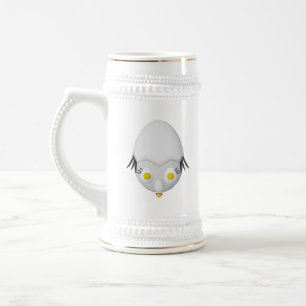 Jarra De Cerveza Diseño divertido del personaje de huevo RG y RA