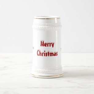 Jarra De Cerveza Diseños de las FELICES NAVIDAD del decano de Ché