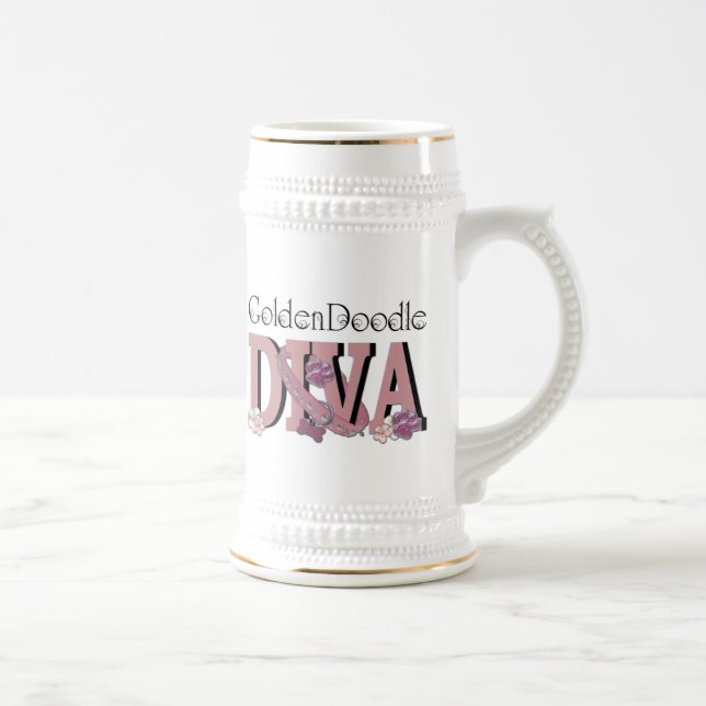 Jarra De Cerveza DIVA de GoldenDoodle (Derecha)