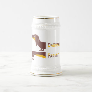Jarra De Cerveza Divertido dachshund lindo para padres de perros la