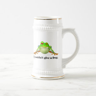 Jarra De Cerveza Divertido no podía dar un Personalizado de rana