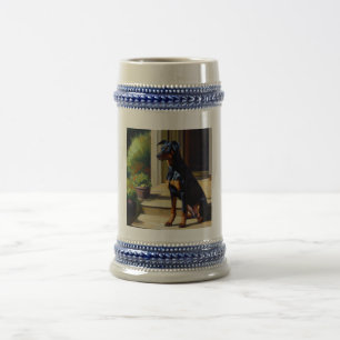 Jarra De Cerveza Doberman Pinscher Dog