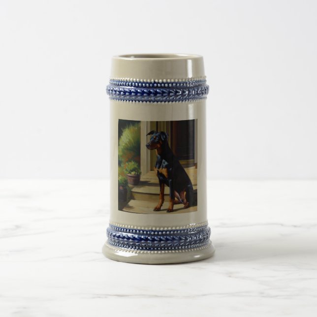 Jarra De Cerveza Doberman Pinscher Dog (Centro)