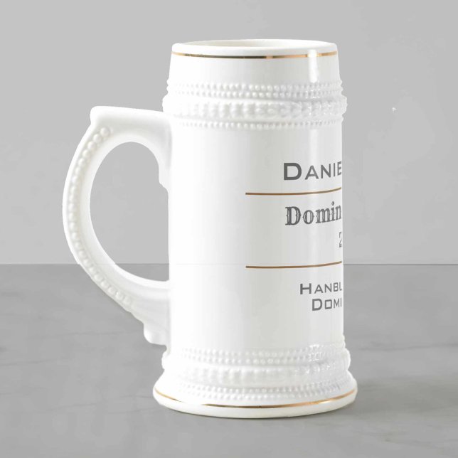 Jarra De Cerveza Dominoes y la campeona de Dominoes (Subido por el creador)