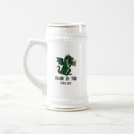 Jarra De Cerveza Dragón Bebedor de Cerveza