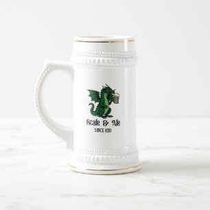Jarra De Cerveza Dragón Bebedor de Cerveza