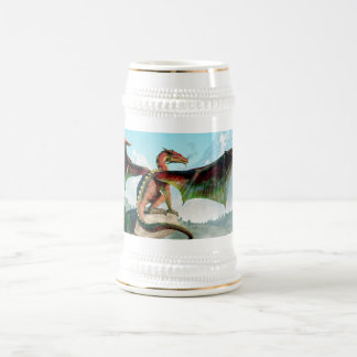 Jarra De Cerveza Dragón encaramado