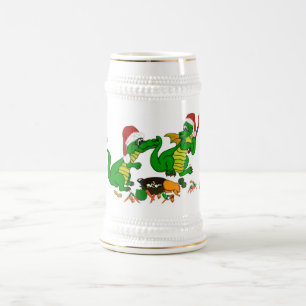 Jarra De Cerveza Dragones - ¡Feliz Navidad! - hoy cocinaré