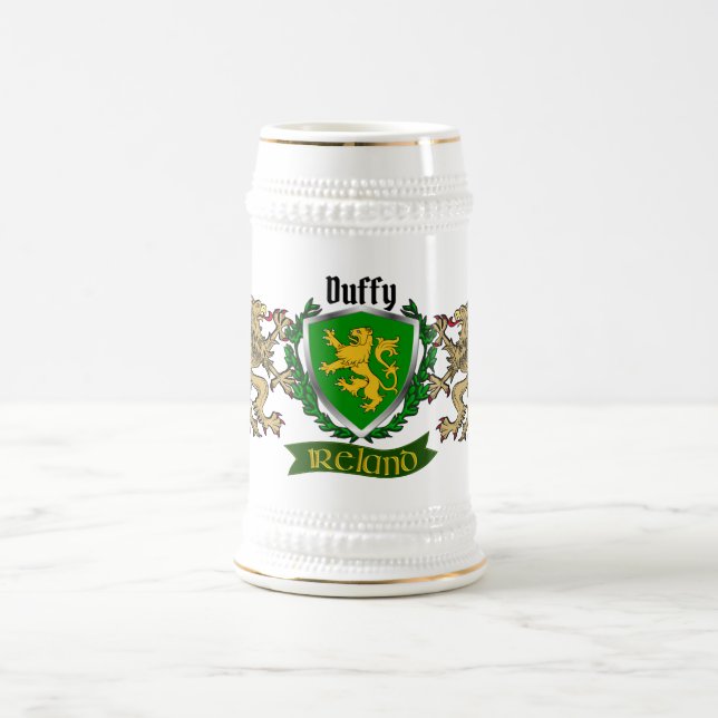 Jarra De Cerveza Duffy/O'Duffy Irish Shield Personalizado Beer Stei (Centro)