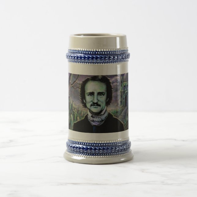 Jarra De Cerveza Edgar Allan Poe gótico (Centro)