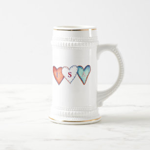 Jarra De Cerveza EE.UU. Hearts mug