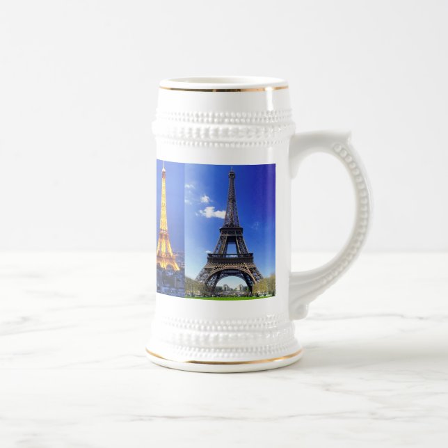 Jarra De Cerveza Eiffel-torre-París-Francia, Eiffel-torre-en-cerca… (Derecha)